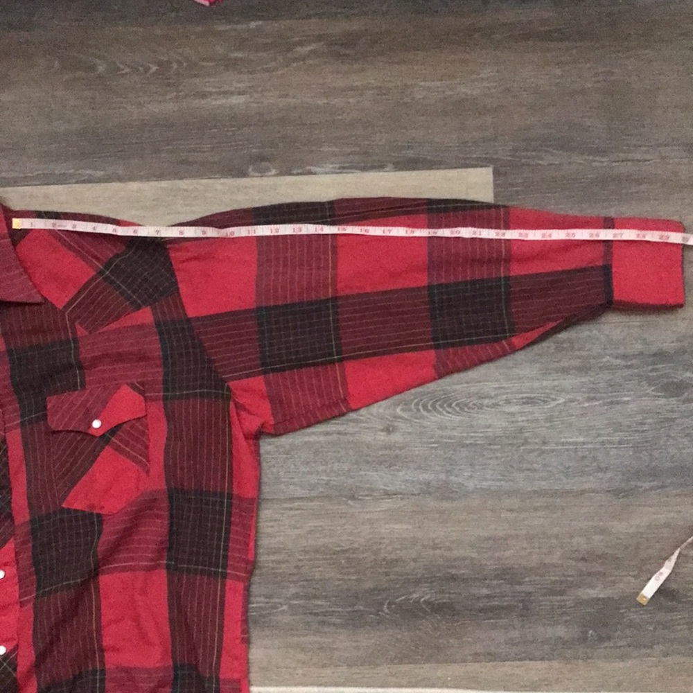 Wrangler men’s plaid cowboy shirt - Picture 12 of 13